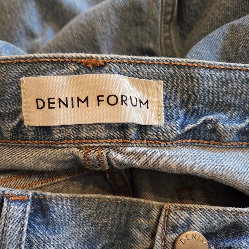Aritzia Denim Forum The '90s Halle Midi Pockets Jean Women's Denim Skirt Size 31 - Picture 14 of 16